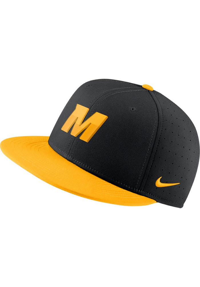 Nike Missouri Tigers Mens Black Aero True Baseball Fitted Hat