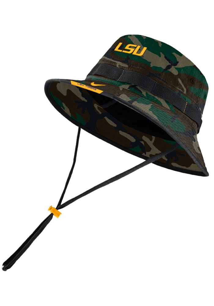 Nike LSU Tigers Green Dry Mens Bucket Hat