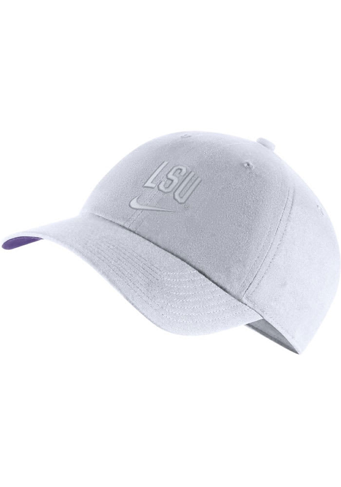 Nike LSU Tigers Tonal H86 Arch Adjustable Hat - White
