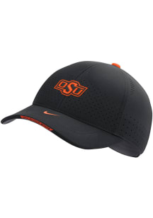 Nike Oklahoma State Cowboys Mens Black 2021 Sideline C99 Swoosh Flex Hat