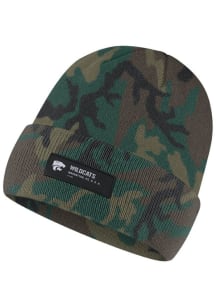 Nike K-State Wildcats Green Military Cuff Mens Knit Hat