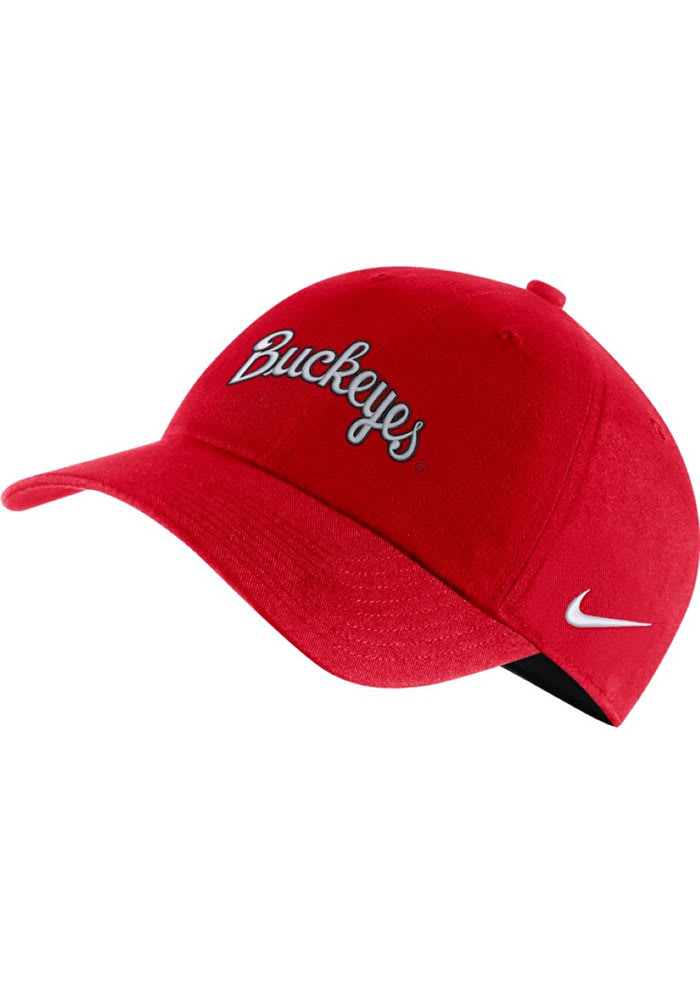 Nike Ohio State Buckeyes Vault Wordmark H87 Adjustable Hat - Red