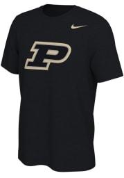 Nike Purdue Boilermakers Black Gloss Short Sleeve T Shirt