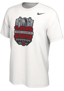 Nike Ohio State Buckeyes White 100th Anniversary Short Sleeve T Shirt