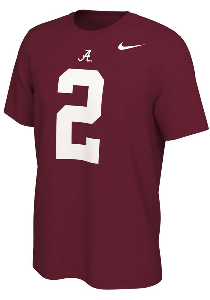 Derrick Henry Alabama Crimson Tide Crimson Name and Number Short Sleeve Player T Shirt
