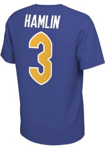 Damar Hamlin Pitt Panthers Blue  Short Sleeve Player T Shirt