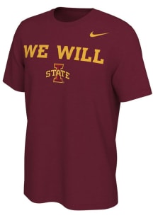 Nike Iowa State Cyclones Cardinal Mantra Short Sleeve T Shirt