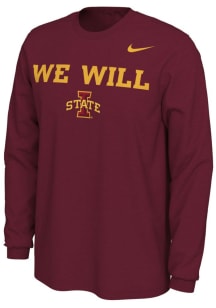 Nike Iowa State Cyclones Cardinal Mantra Long Sleeve T Shirt