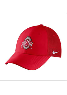 Nike Ohio State Buckeyes Mens Red L91 Mesh Flex Hat