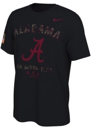 Nike Alabama Crimson Tide Black Camo Veterans Day Short Sleeve T Shirt