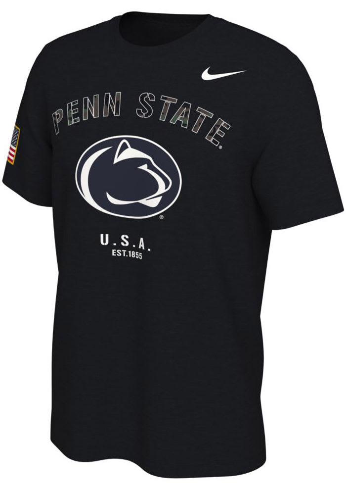 Nike Penn State Nittany Lions Black Camo Veterans Day Short Sleeve T Shirt