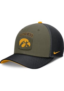 Nike Green Iowa Hawkeyes 2024 Rise Military Trucker Adjustable Hat