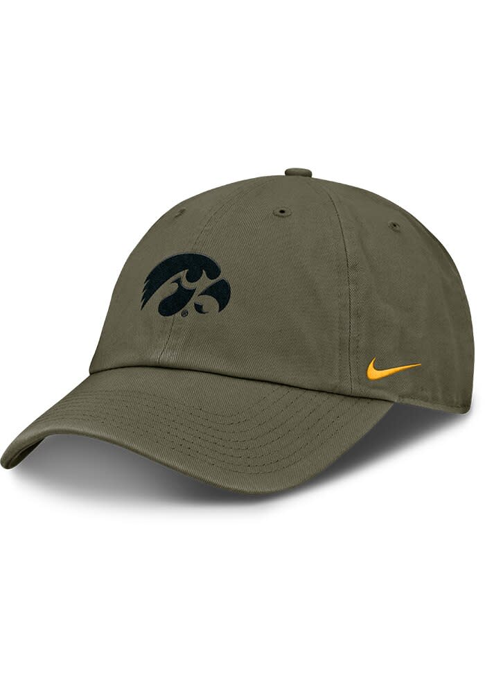Nike GREEN Iowa Hawkeyes 2024 Club Military Unstructured
