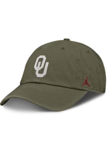 Nike Oklahoma Sooners 2024 Club Military Unstructured Adjustable Hat - Green