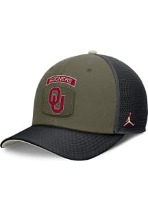 Nike Oklahoma Sooners 2024 Rise Military Trucker Adjustable Hat - Green