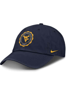 Nike West Virginia Mountaineers Prep Club Unstructured Adjustable Hat - Navy Blue