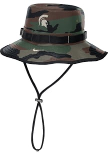 Michigan State Spartans Nike 2024 Apex Military Mens Bucket Hat - Green