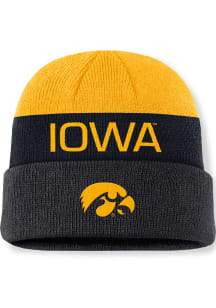 Iowa Hawkeyes Nike Terra Primetime Cuff Mens Knit Hat - Black