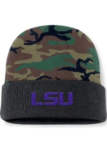 Nike LSU Tigers Green 2024 Terra Military Cuff Mens Knit Hat