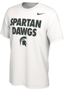 Nike Michigan State Spartans White Mantra Short Sleeve T Shirt