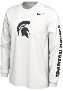 Nike Michigan State Spartans White Mantra Long Sleeve T Shirt