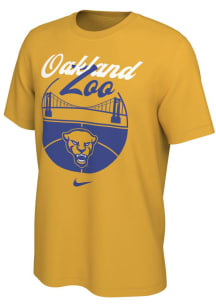 Nike Pitt Panthers Gold Oakland Zoo Short Sleeve T Shirt