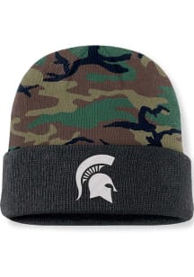 Michigan State Spartans Nike 2024 Terra Military Cuff Mens Knit Hat - Green