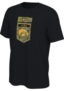 Nike Iowa Hawkeyes Black Veterans Day Short Sleeve T Shirt
