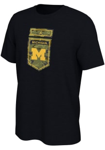 Nike Michigan Wolverines Black Veterans Day Short Sleeve T Shirt