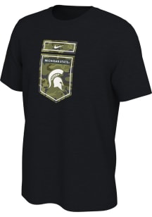 Michigan State Spartans Black Nike Veterans Day Short Sleeve T Shirt