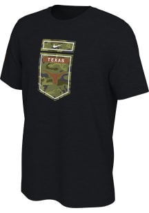 Nike Texas Longhorns Black Veterans Day Short Sleeve T Shirt