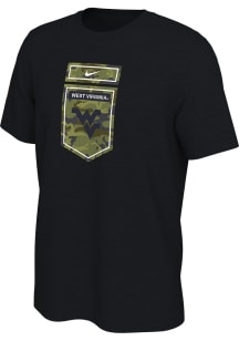 Nike West Virginia Mountaineers Black Veterans Day Short Sleeve T Shirt