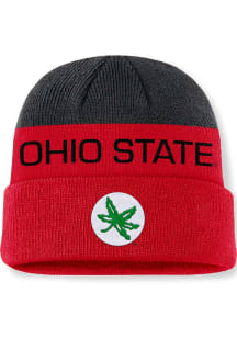 Ohio State Buckeyes Nike Terra Primetime Cuff Mens Knit Hat - Red