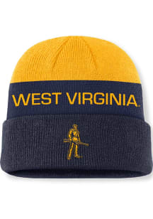 Nike West Virginia Mountaineers Navy Blue Terra Primetime Cuff Mens Knit Hat