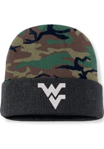 Nike West Virginia Mountaineers Green 2024 Terra Military Cuff Mens Knit Hat