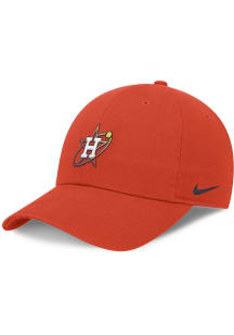 Nike Houston Astros Club Unstructured Adjustable Hat - Orange