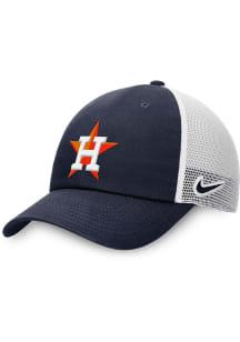 Nike Houston Astros Club Unstructured Mesh Trucker Adjustable Hat - Navy Blue