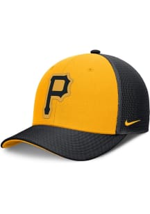 Nike Pittsburgh Pirates 2T Tonal Logo Primetime Rise Trucker Adjustable Hat - Yellow