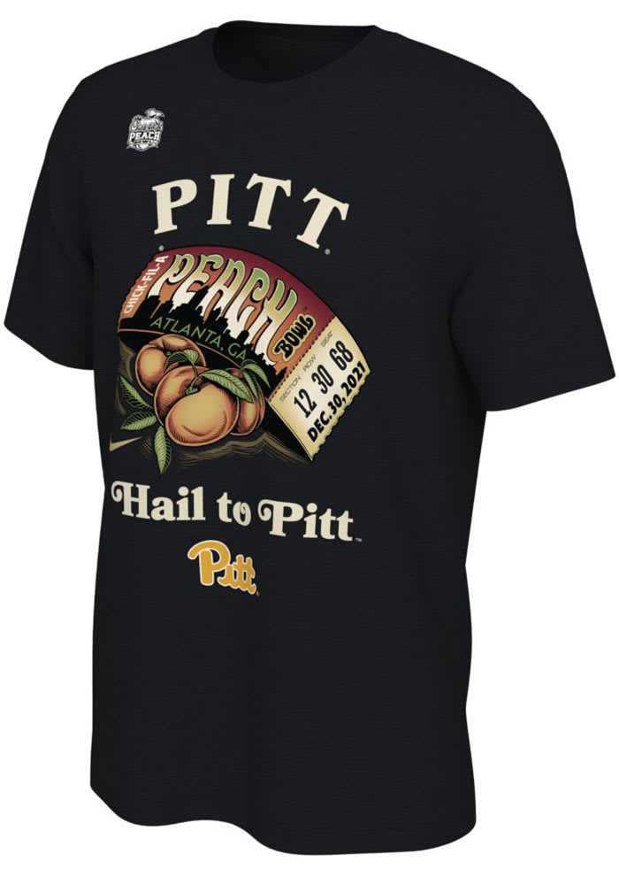 Nike Pitt Panthers Black 2021 Peach Bowl Bound Short Sleeve T Shirt