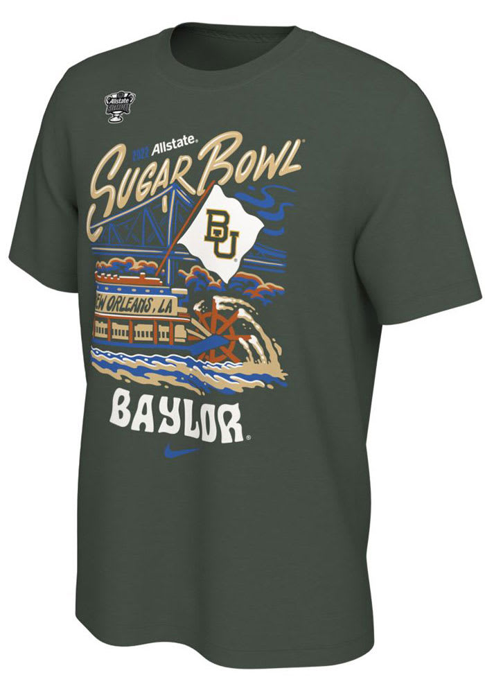 Nike Baylor Bears Green 2021 Sugar Bowl Bound Short Sleeve T Shirt