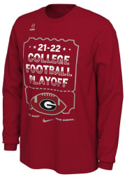 Nike Georgia Bulldogs Red 2021 College Football Playoff Bound Short Sleeve T Shirt