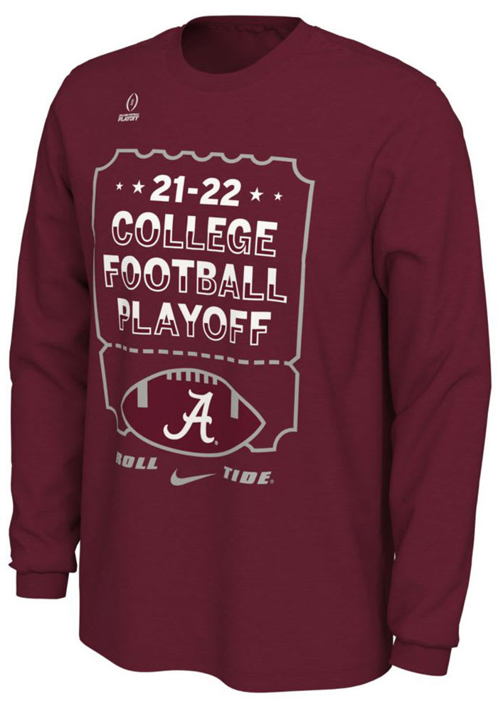 Nike Alabama Crimson Tide Crimson 2021 College Football Playoff Bound Short Sleeve T Shirt