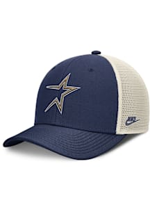 Nike Houston Astros Cooperstown 2T Rise Trucker Adjustable Hat - Navy Blue