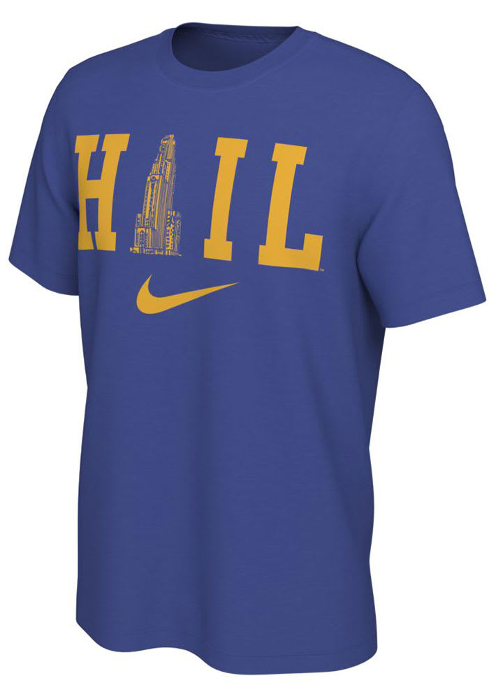 Nike Pitt Panthers Blue Hail Fan Short Sleeve T Shirt