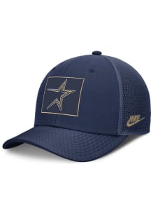 Nike Houston Astros Cooperstown Patch Rise Trucker Adjustable Hat - Navy Blue