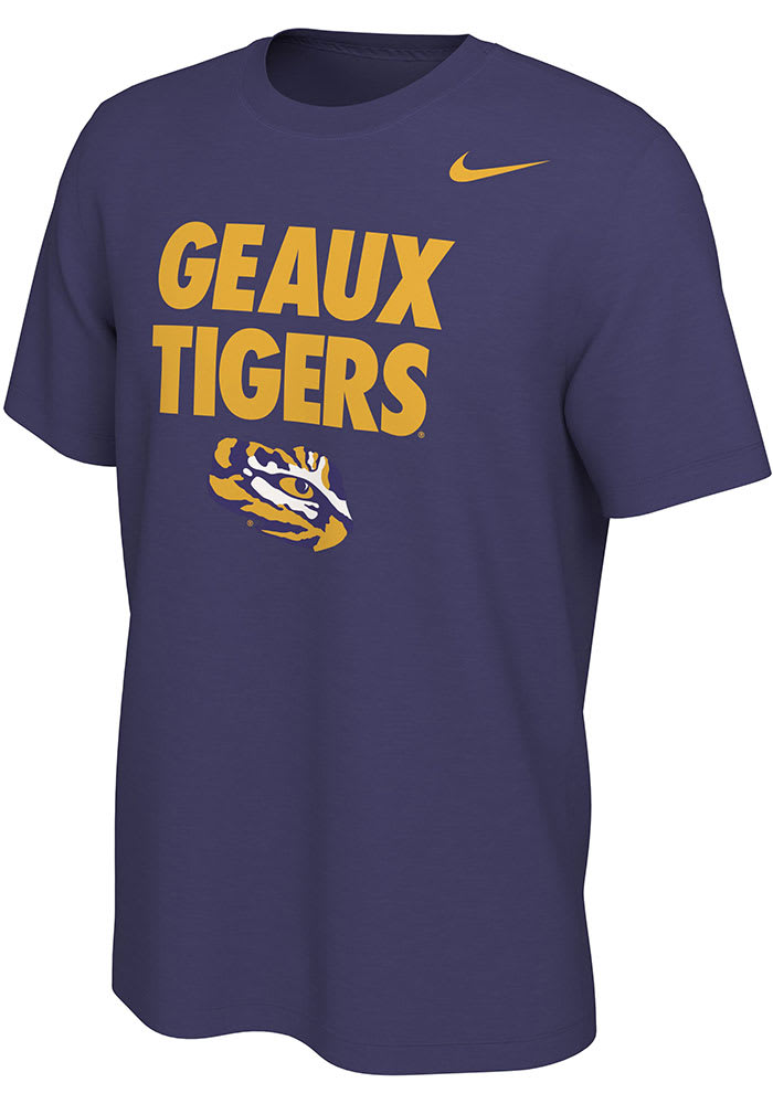 Nike Lsu Tigers Purple Mantra Short Sleeve T Shirt