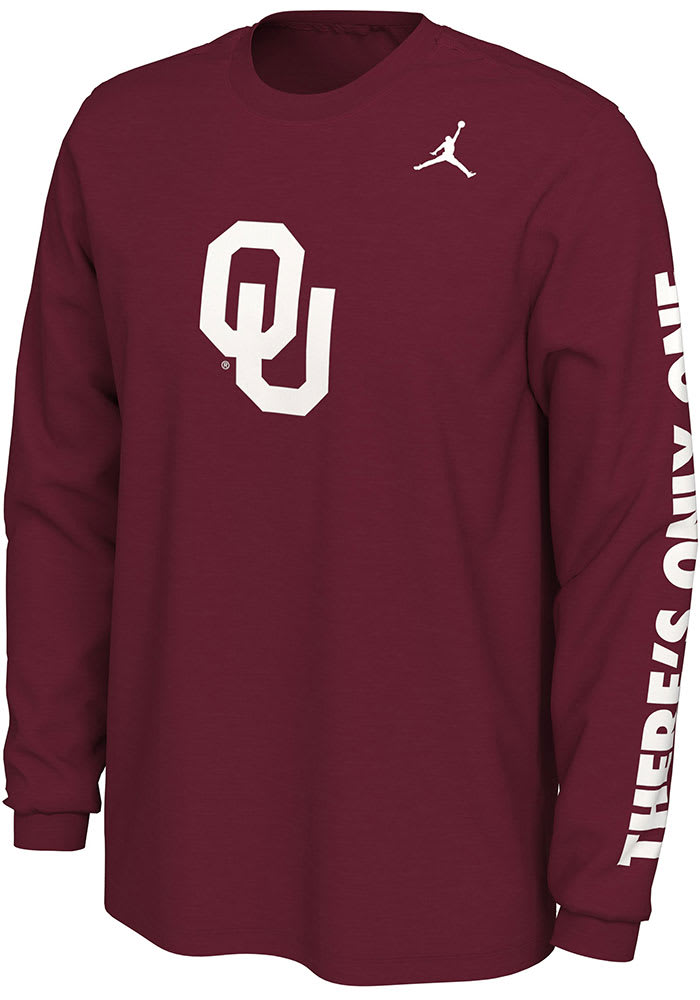 Nike Oklahoma Sooners Cardinal Jordan Mantra Long Sleeve T Shirt