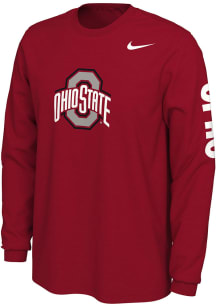 Nike Ohio State Buckeyes Red Mantra Long Sleeve T Shirt