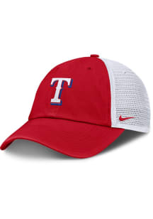 Nike Texas Rangers Evergreen Club Unstructured Trucker Adjustable Hat - Red