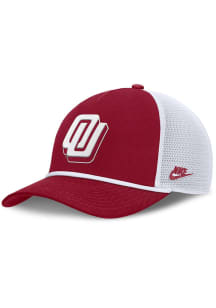 Nike Oklahoma Sooners NIKE RISE STRUCTURED TRUCKER CAP Adjustable Hat - Crimson